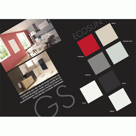 ECOSUN GS Frameless Glass Infrared Heating Panel ECOSUN GS Frameless Glass Infrared Heating Panel