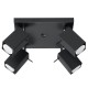Ceiling lamp MERIDA 4 black