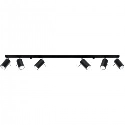Ceiling lamp RING 6L black