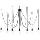 Chandelier EDISON 7 black