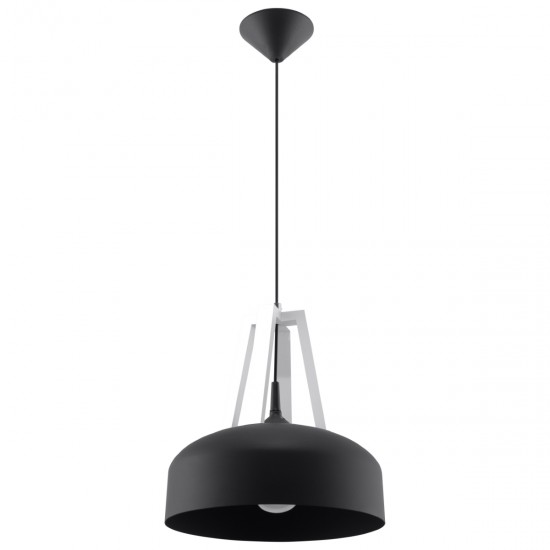 Pendant lamp CASCO black/white