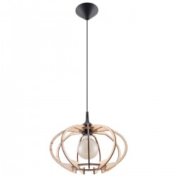 Pendant lamp MANDELINO natural wood