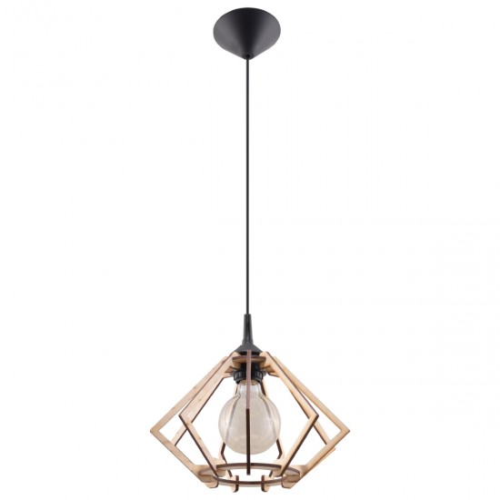 Pendant lamp POMPELMO natural wood