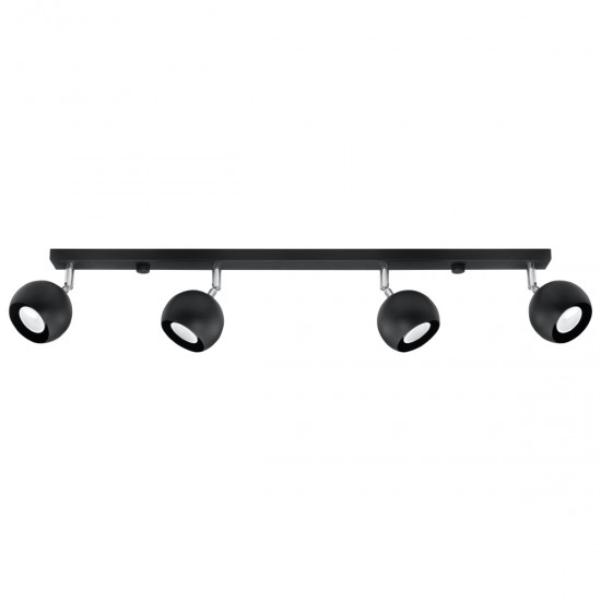 Ceiling lamp OCULARE 4L black