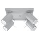 Ceiling lamp RING 4 grey