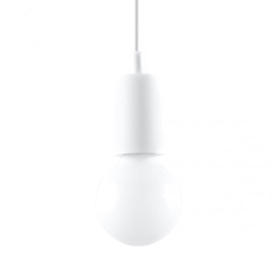 Pendant lamp DIEGO 1 white