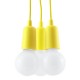 Pendant lamp DIEGO 3 yellow