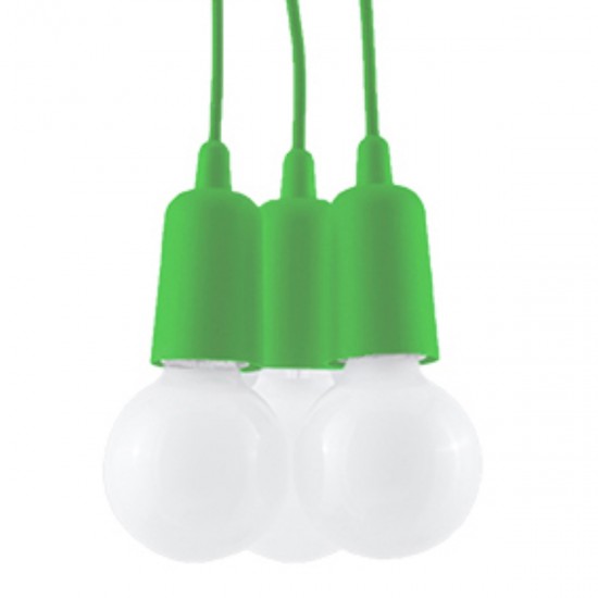 Pendant lamp DIEGO 3 green