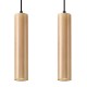 Pendant lamp LINO 2 wood