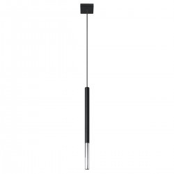 Pendant lamp MOZAICA 1 black/chrome