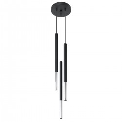 Pendant lamp MOZAICA 3P black/chrome