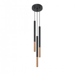 Pendant lamp MOZAICA 3P black/copper