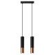Pendant lamp LOOPEZ 2 black/copper