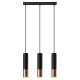 Pendant lamp LOOPEZ 3L black/copper