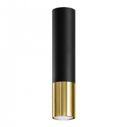 Ceiling lamp LOOPEZ black/golden