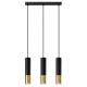 Pendant lamp LOOPEZ 3L black/golden