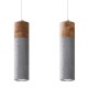 Pendant lamp ZANE 2 grey