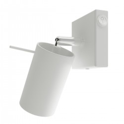 Wall lamp RING white with a switch