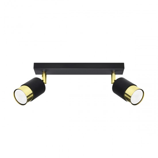 Ceiling lamp NERO 2 black/golden