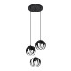 Pendant lamp TULOS 3P black