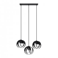 Pendant lamp TULOS 3L black
