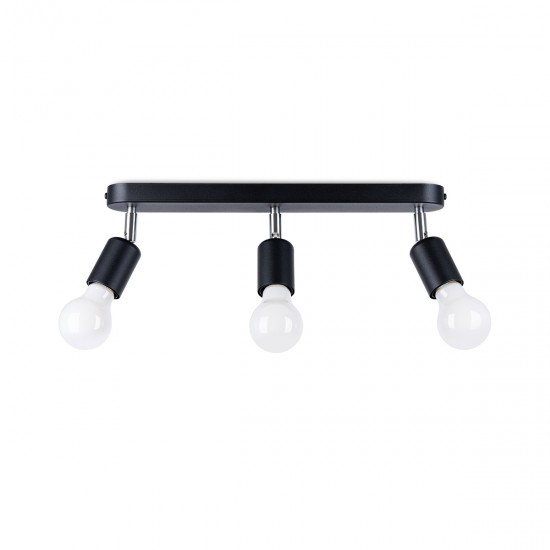 Ceiling lamp FORNES 3 black
