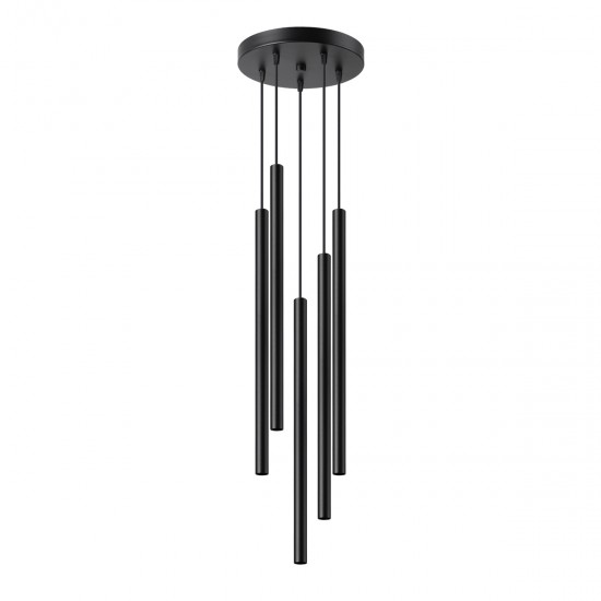 Pendant lamp PASTELO 5P black