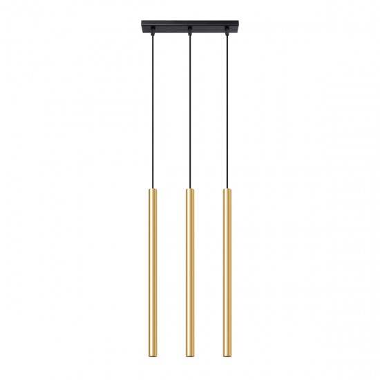 Pendant lamp PASTELO 3L polished gold