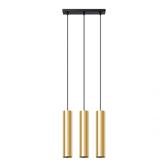 Pendant lamp LAGOS 3 polished gold