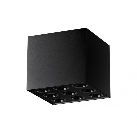 Ceiling lamp OZZY black LED