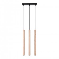 Pendant lamp PASTELO 3L wood