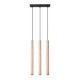 Pendant lamp PASTELO 3L wood