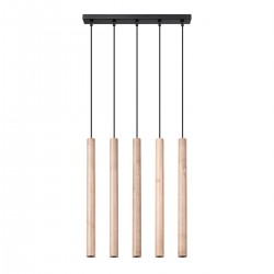 Pendant lamp PASTELO 5L wood