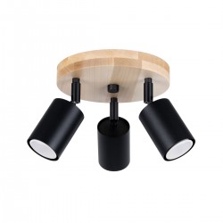 Ceiling lamp VERDO 3P black