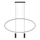 Pendant lamp HOLAR 2 black