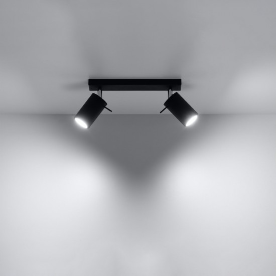 Ceiling lamp RING 2 black