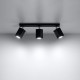 Ceiling lamp MERIDA 3 black