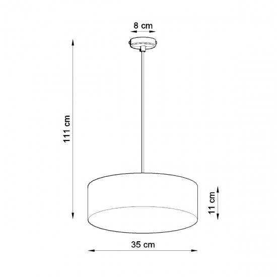 Pendant lamp ARENA 35 black
