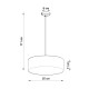Pendant lamp ARENA 35 white