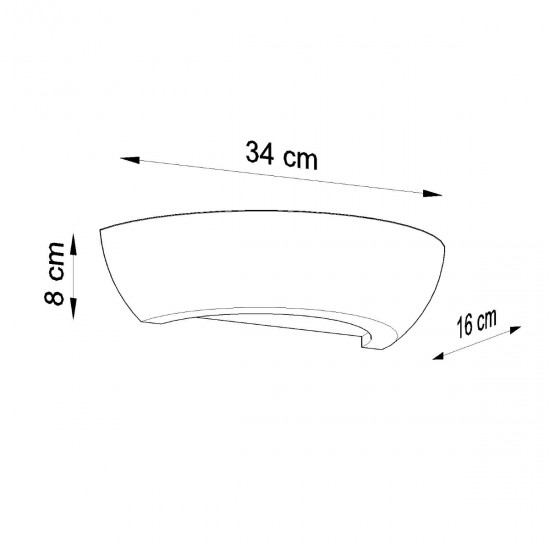 Wall lamp ceramic OSKAR