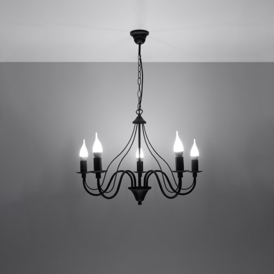 Chandelier MINERWA 5 black
