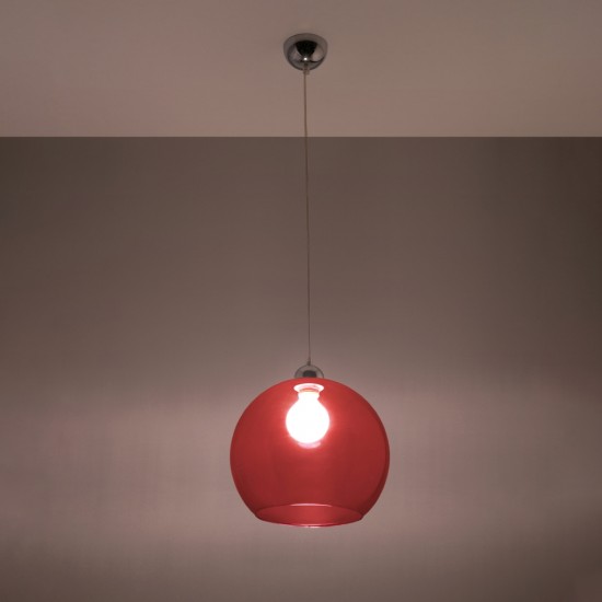 Pendant lamp BALL red