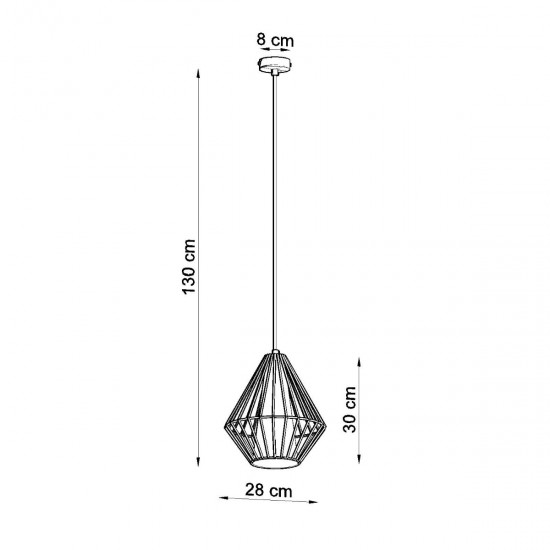 Pendant lamp DEMI white