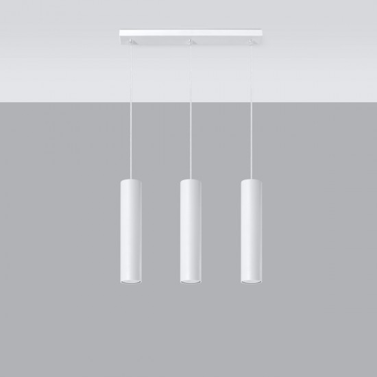 Pendant lamp LAGOS 3L white