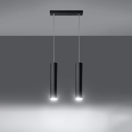 Pendant lamp LAGOS 2 black