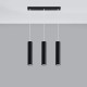 Pendant lamp LAGOS 3L black