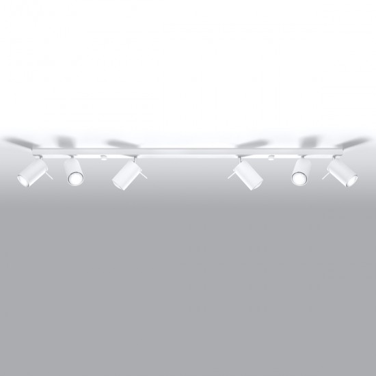 Ceiling lamp RING 6L white