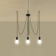 Chandelier EDISON 3 black