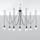 Chandelier EDISON 7 black