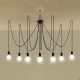 Chandelier EDISON 7 black